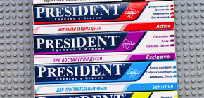 Prezidentské zubní pasty, vlastnosti jejich složení a recenze na aplikaci