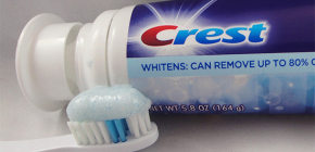 Beoordeling van Crest-tandpasta's, hun samenstelling en beoordelingen van de toepassing