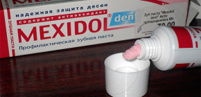 Overzicht van de eigenschappen van tandpasta's Mexidol Dent en beoordelingen over hun gebruik