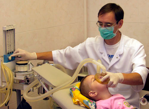 In some cases, anesthesia may be the only means that will allow the child to normally heal the teeth.