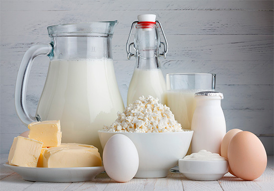 Les produits laitiers sont riches en calcium.