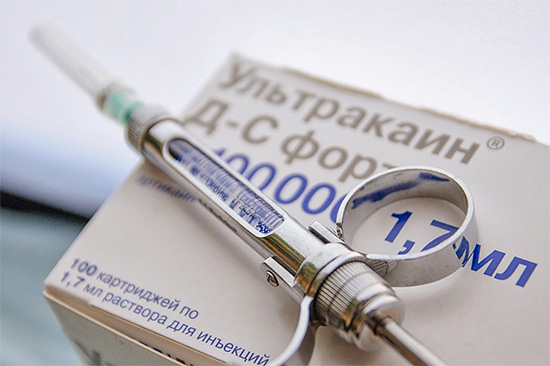 Anesthetic is usually administered using a carpul syringe.