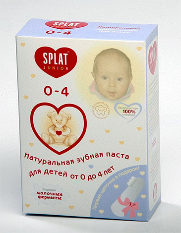 Splat Natural Toothpaste for children from 0 to 4 years.
