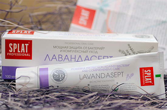 Pasta za zube s izraženim baktericidnim učinkom Splat Lavendersept.