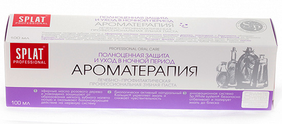 Aromaterapia to pasta do zębów z naturalnymi olejkami eterycznymi.