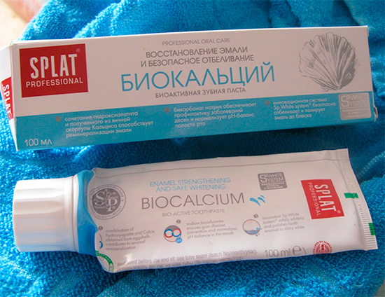 Toothpaste Splat Biocalcium