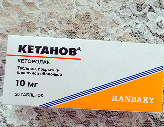Ketorol analoog - Ketanov-medicijn