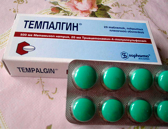 Tempalgin is sold in pharmacies without a doctor’s prescription.