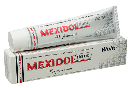 Dentifrice blanchissant blanc Mexidol Dent Professional