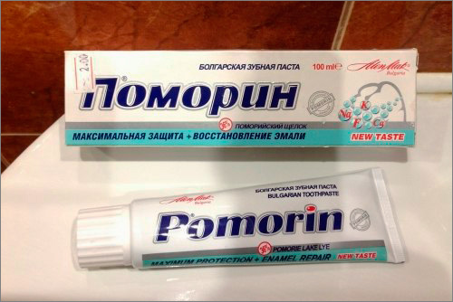 Tyvärr är det inte lätt att köpa Pomorin-tandkräm i Ryssland idag ...