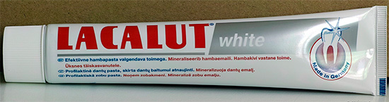 Tub de pasta blanca Lacalut