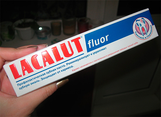 A další příklad - Lacalute Fluor