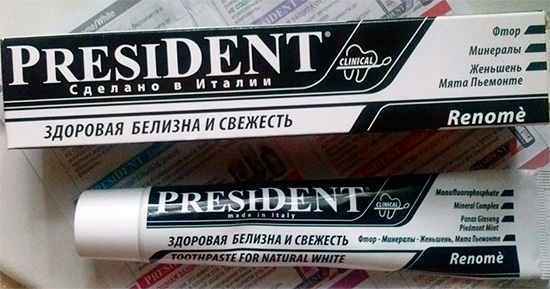 President Renome Whitening tandkräm