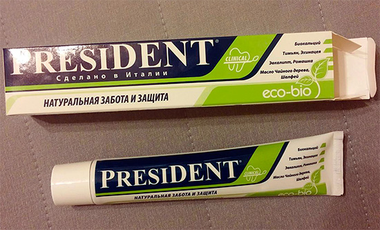 Prezidento dantų pasta „Eco-bio“