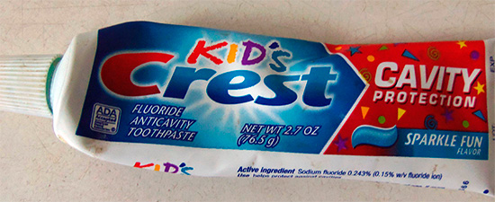 Children's Crest Kids Cavity Protection Toothpaste.