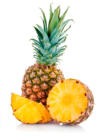 Enzima bromelina este obtinuta din sucul de ananas.