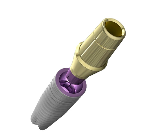 Un exemplu de conexiune conică a unui butuc și a unui implant
