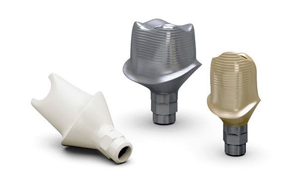 Implantátový systém XiVE také umožňuje instalaci jednotlivých opěr (AuroBase), které odpovídají tvaru korunky.