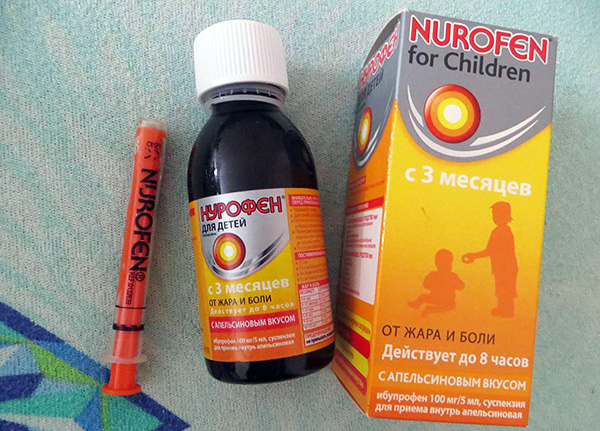 يمكن استخدام Nurofen للأطفال من 3 أشهر.
